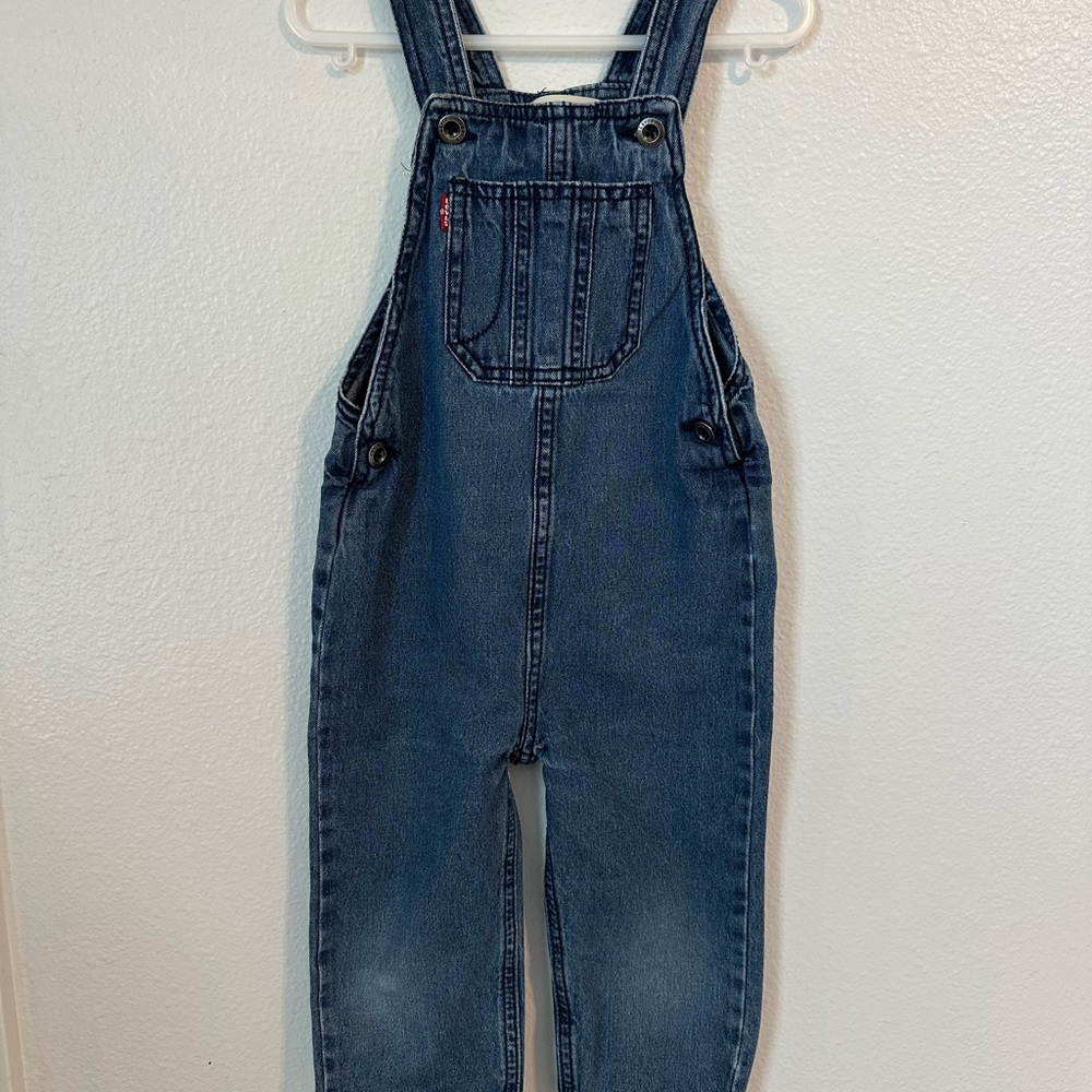 Levi's Blue Denim Overalls Classic Workwear